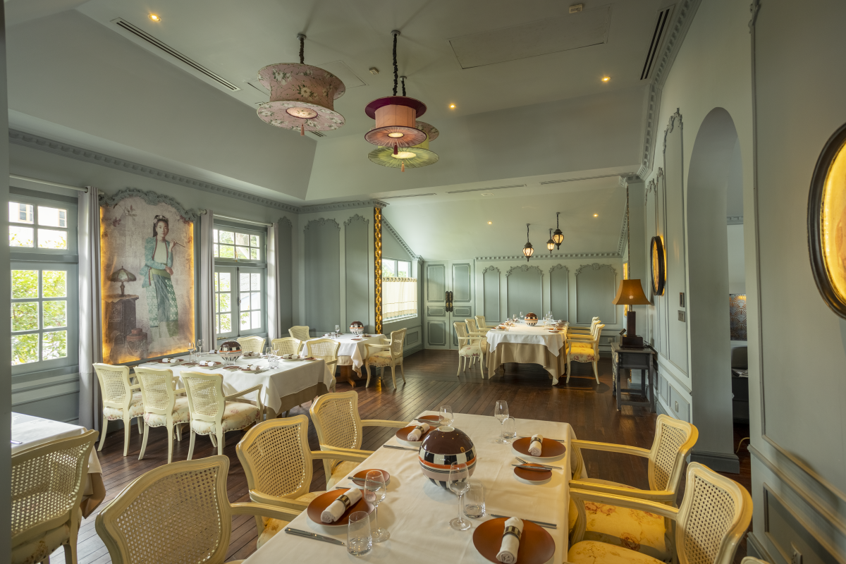 Fine dining dinner in the private room at Le Planteur Yangon