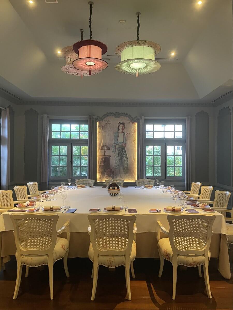 Fine dining dinner in the private room at Le Planteur Yangon